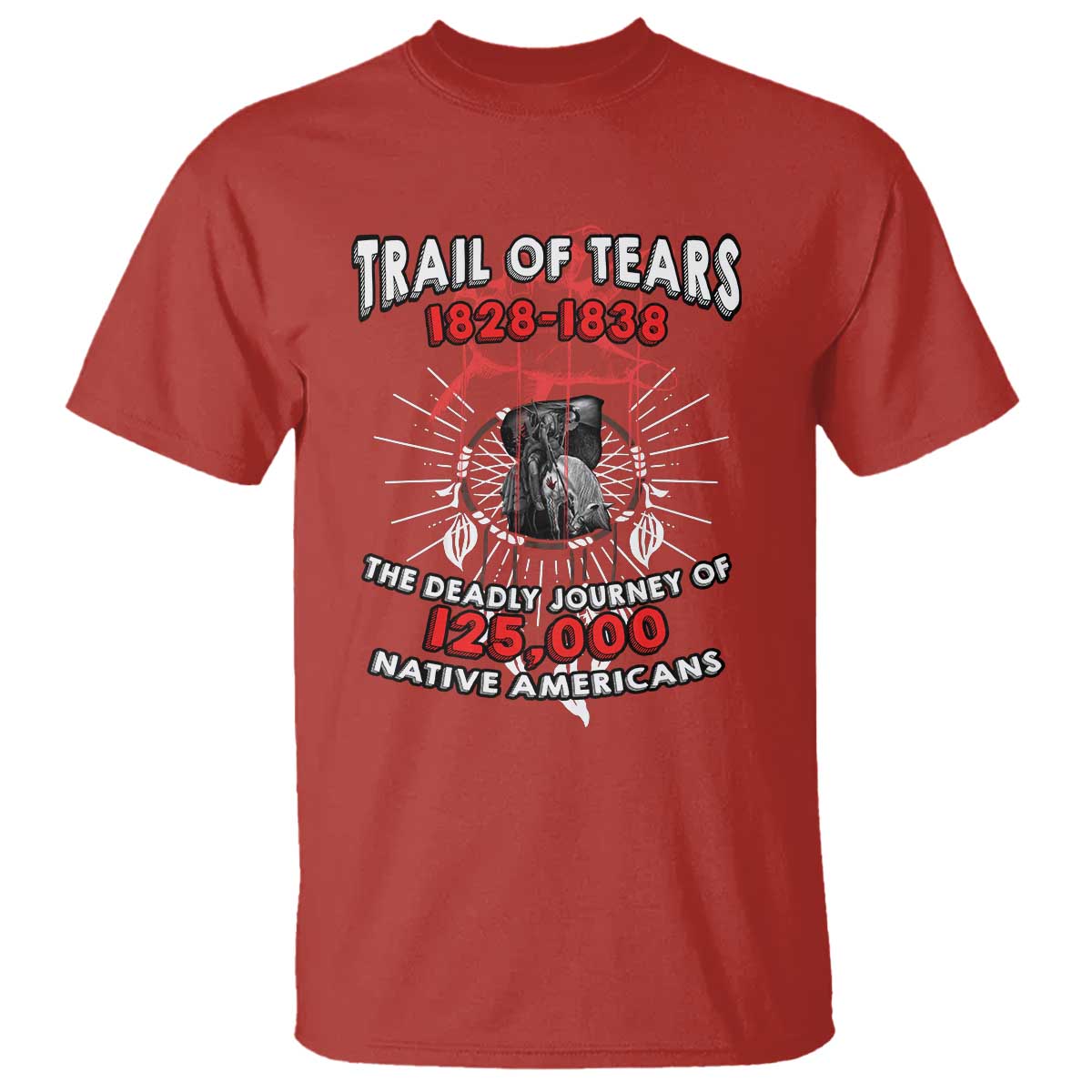 Native American Trail Of Tears Deadly Journey T Shirt - Wonder Print Shop