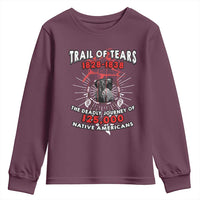 Native American Trail Of Tears Deadly Journey Youth Sweatshirt - Wonder Print Shop