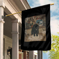 Spooky Biscuits Bakery Garden Flag Funny Black Cat Halloween Gift