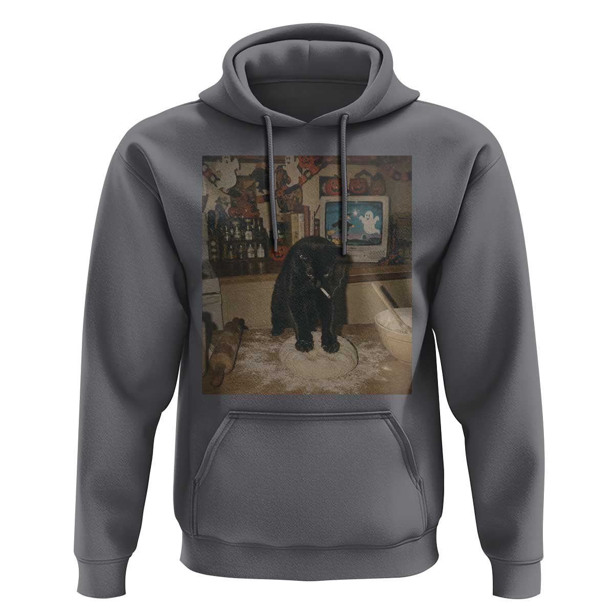 Spooky Biscuits Bakery Hoodie Funny Black Cat Halloween Gift