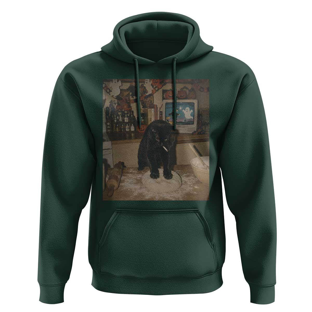 Spooky Biscuits Bakery Hoodie Funny Black Cat Halloween Gift
