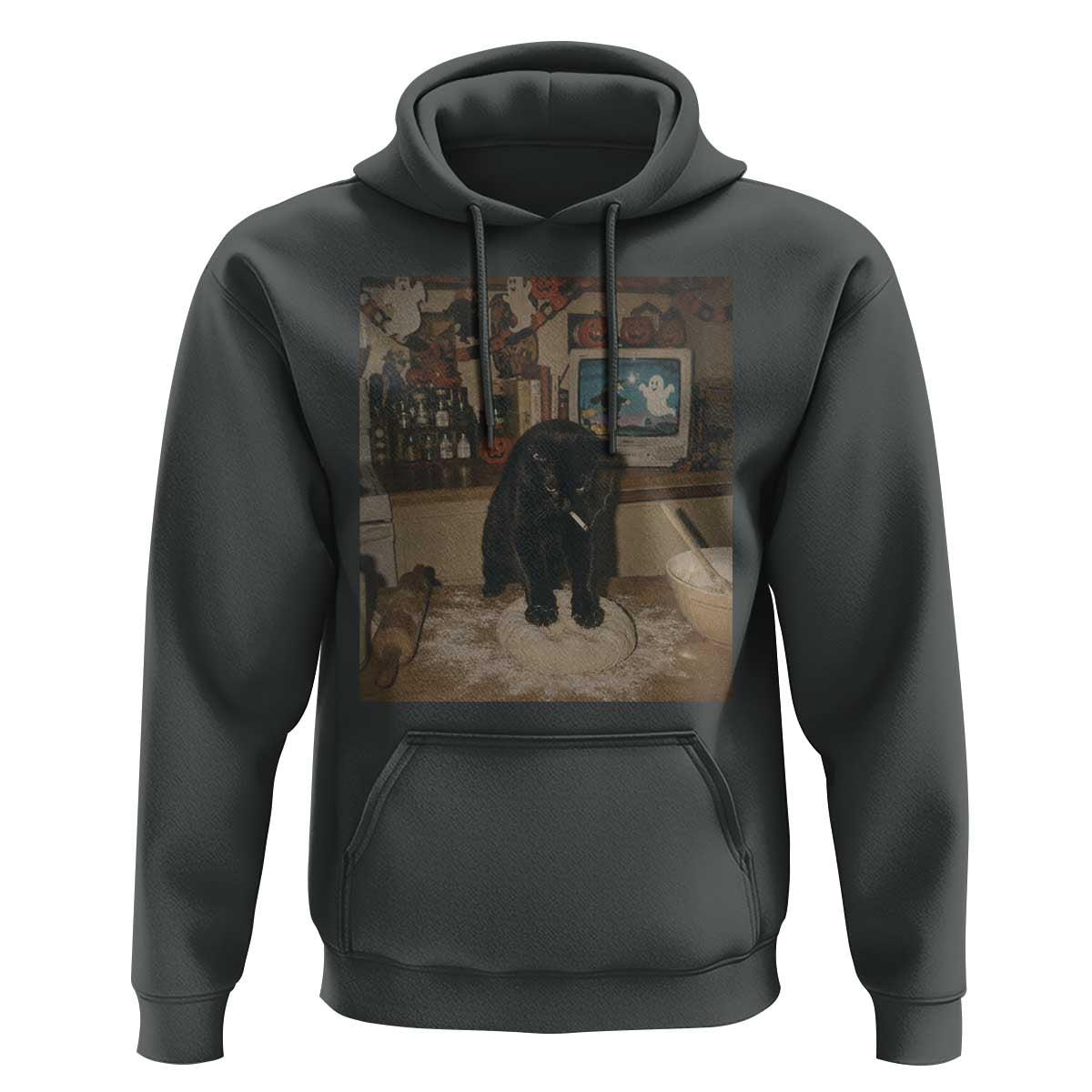 Spooky Biscuits Bakery Hoodie Funny Black Cat Halloween Gift