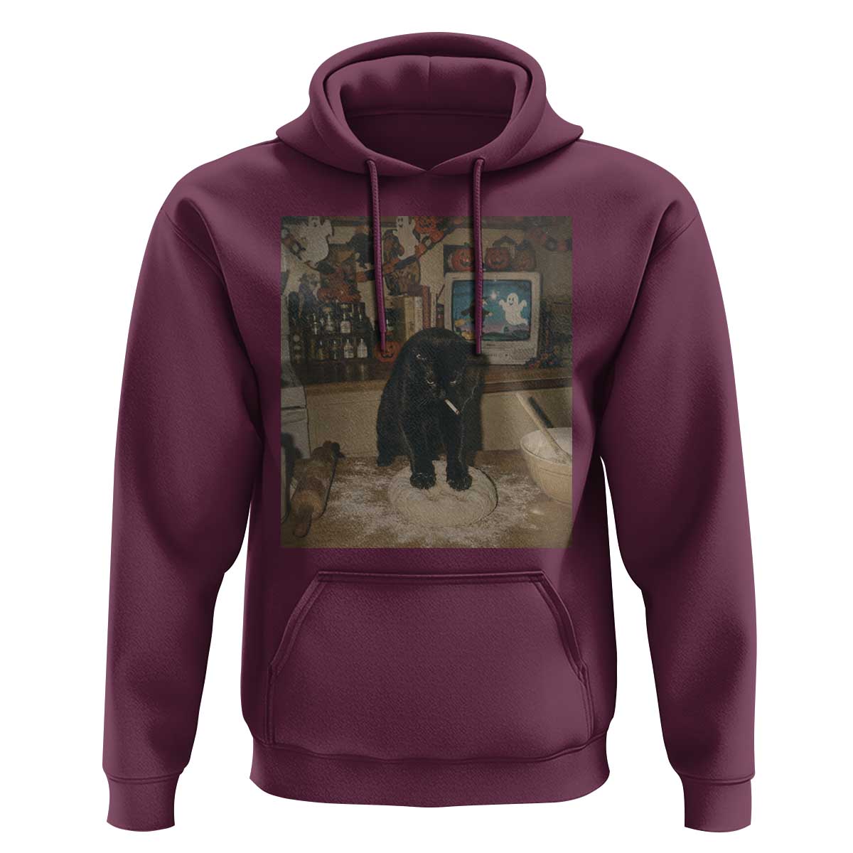 Spooky Biscuits Bakery Hoodie Funny Black Cat Halloween Gift