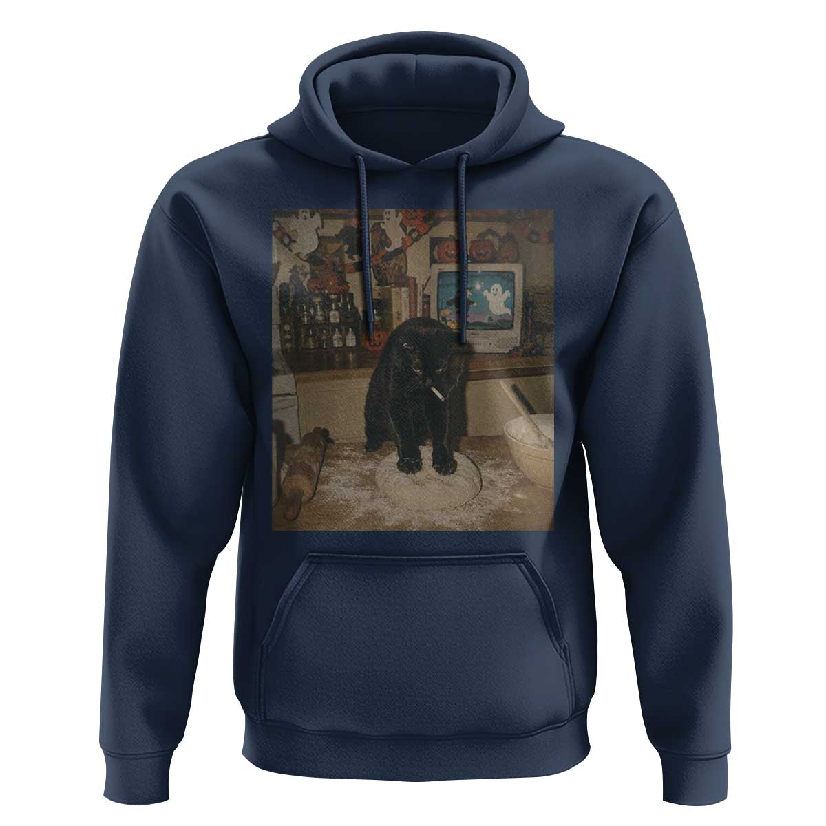 Spooky Biscuits Bakery Hoodie Funny Black Cat Halloween Gift