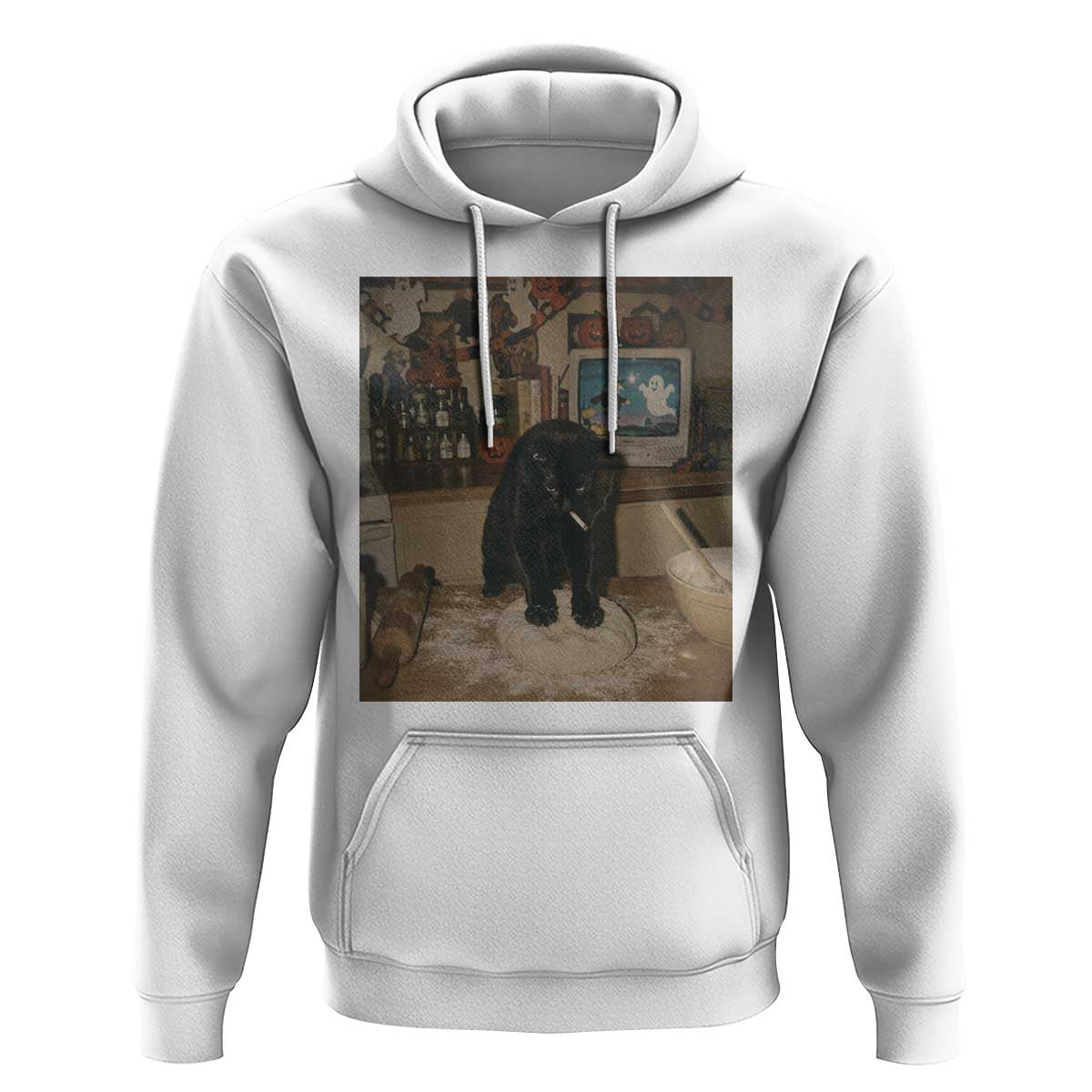Spooky Biscuits Bakery Hoodie Funny Black Cat Halloween Gift