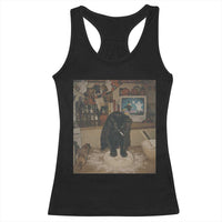 Spooky Biscuits Bakery Racerback Tank Top Funny Black Cat Halloween Gift