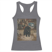 Spooky Biscuits Bakery Racerback Tank Top Funny Black Cat Halloween Gift
