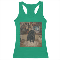 Spooky Biscuits Bakery Racerback Tank Top Funny Black Cat Halloween Gift