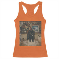 Spooky Biscuits Bakery Racerback Tank Top Funny Black Cat Halloween Gift