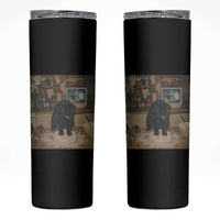 Spooky Biscuits Bakery Skinny Tumbler Funny Black Cat Halloween Gift