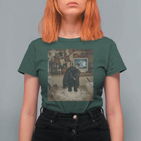 Spooky Biscuits Bakery T Shirt For Women Funny Black Cat Halloween Gift