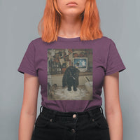 Spooky Biscuits Bakery T Shirt For Women Funny Black Cat Halloween Gift