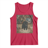 Spooky Biscuits Bakery Tank Top Funny Black Cat Halloween Gift