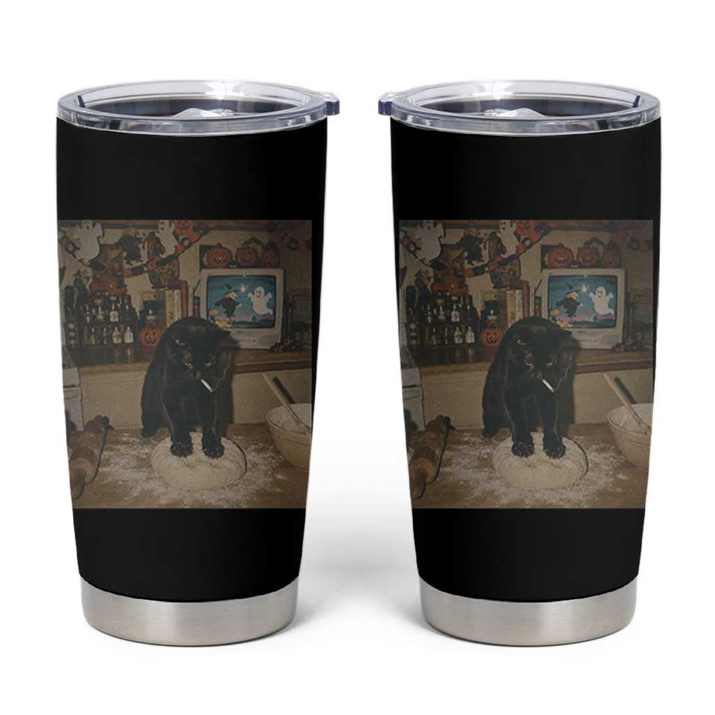 Spooky Biscuits Bakery Tumbler Cup Funny Black Cat Halloween Gift