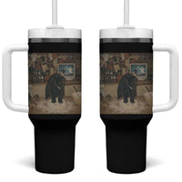 Spooky Biscuits Bakery Tumbler With Handle Funny Black Cat Halloween Gift