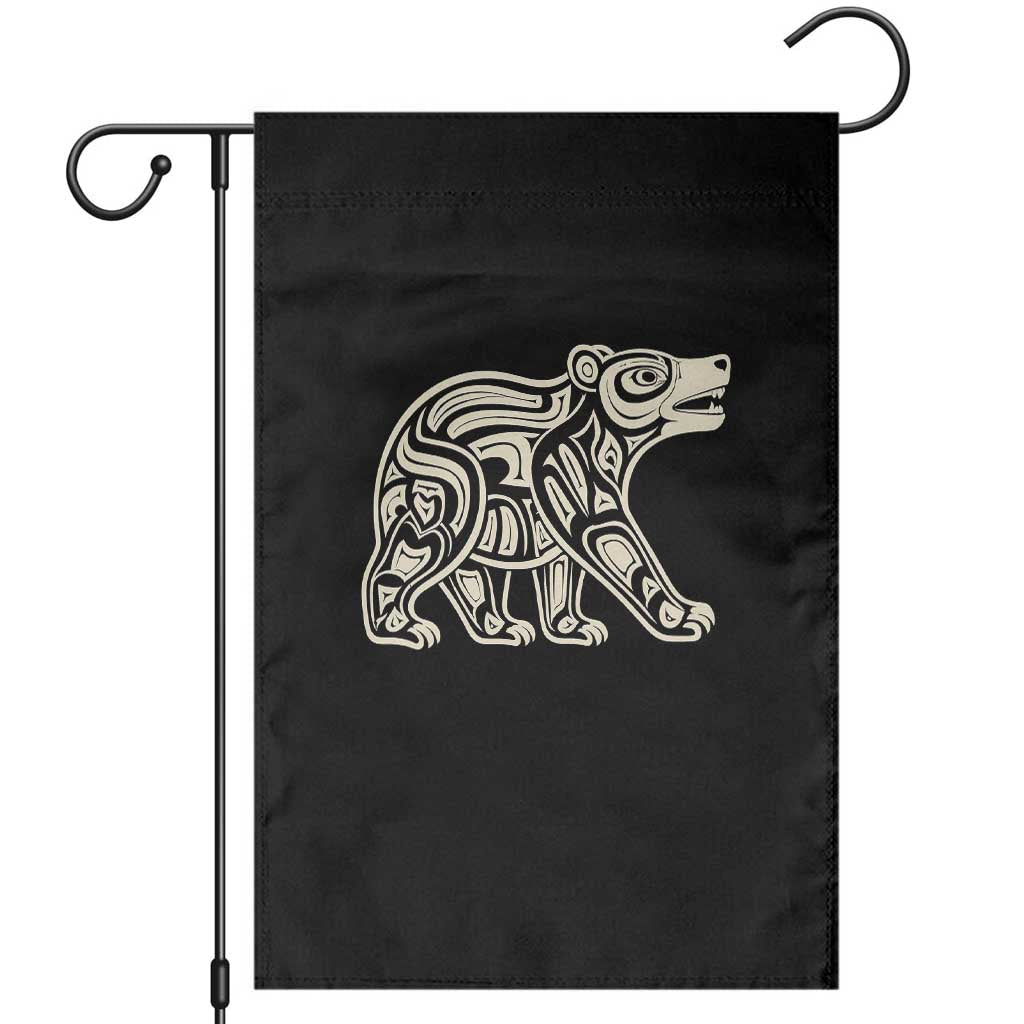 Bear Native Formline Art Salish Haida Tlingit Pacific Animal Garden Flag