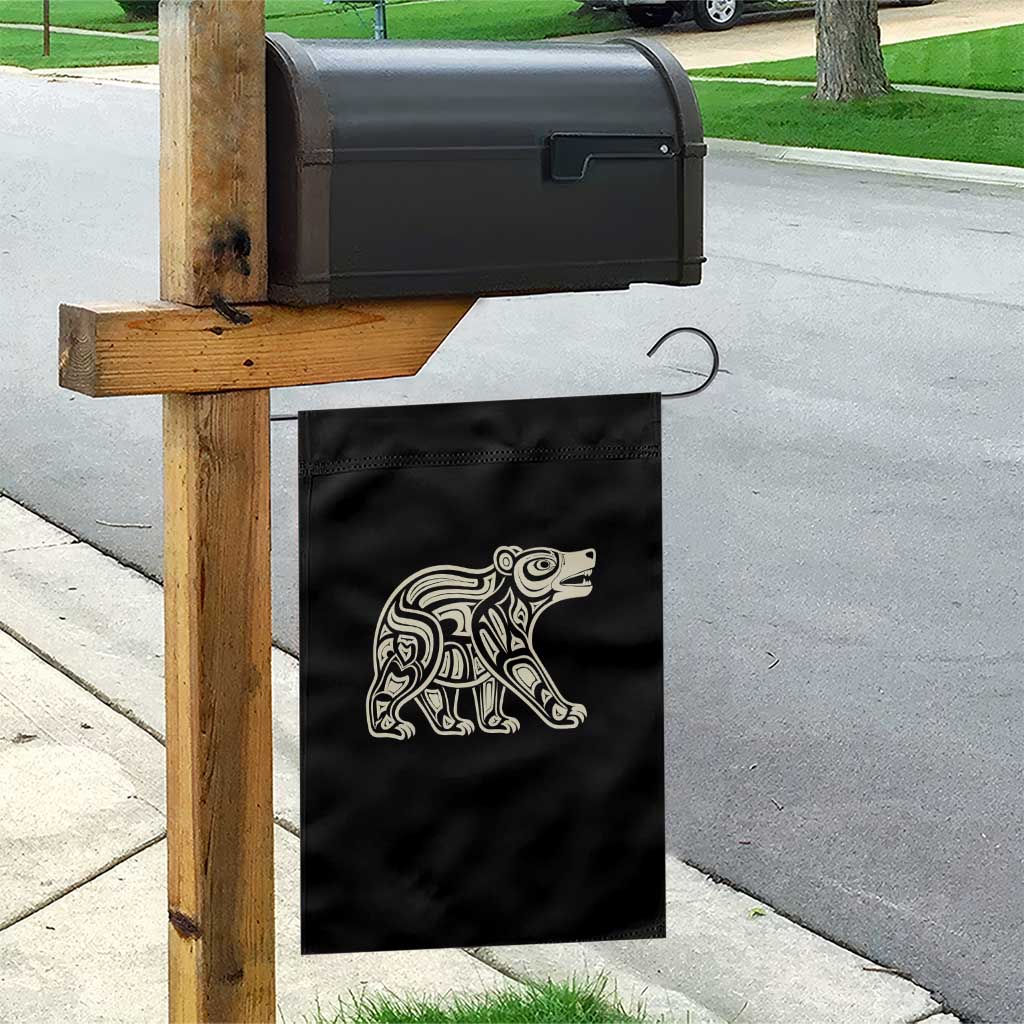 Bear Native Formline Art Salish Haida Tlingit Pacific Animal Garden Flag