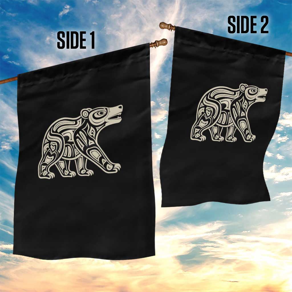Bear Native Formline Art Salish Haida Tlingit Pacific Animal Garden Flag