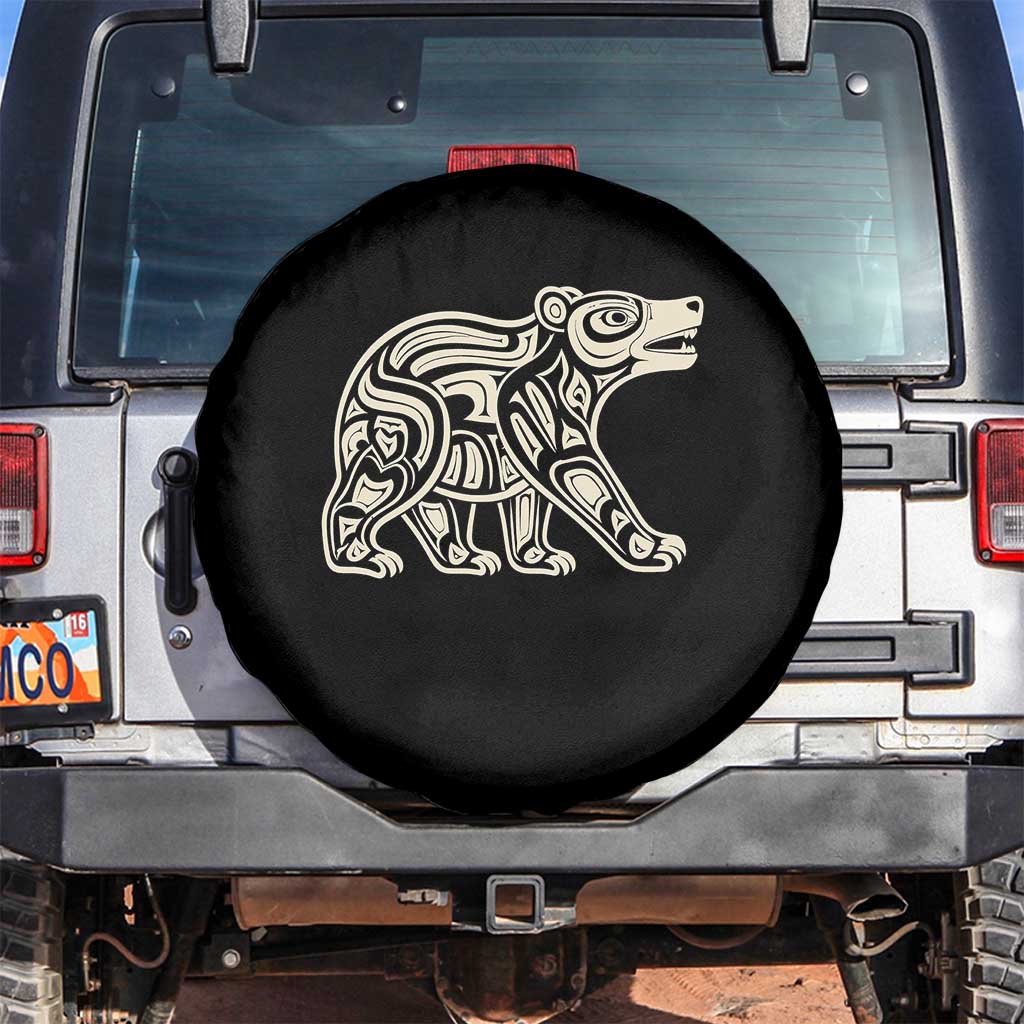 Bear Native Formline Art Salish Haida Tlingit Pacific Animal Spare Tire Cover