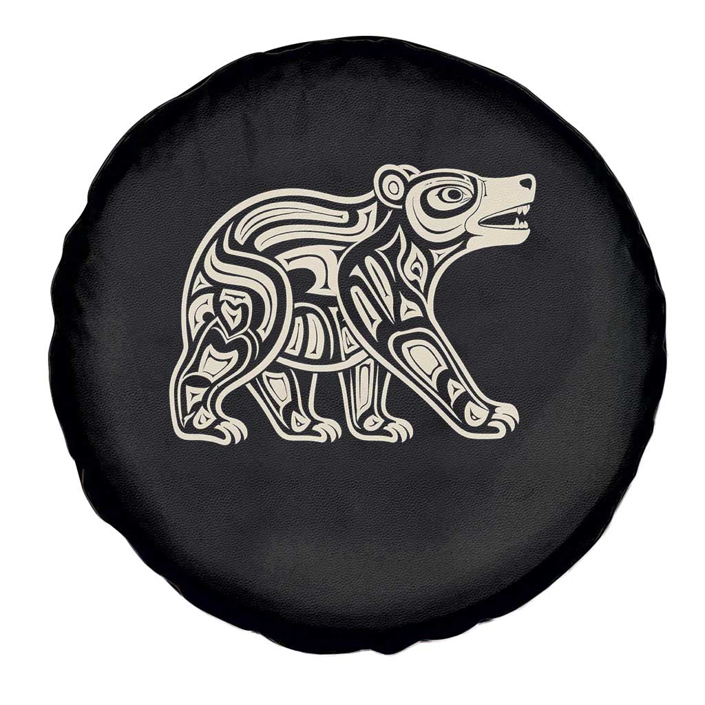 Bear Native Formline Art Salish Haida Tlingit Pacific Animal Spare Tire Cover