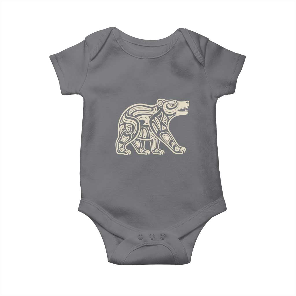Bear Native Formline Art Salish Haida Tlingit Pacific Animal Baby Onesie
