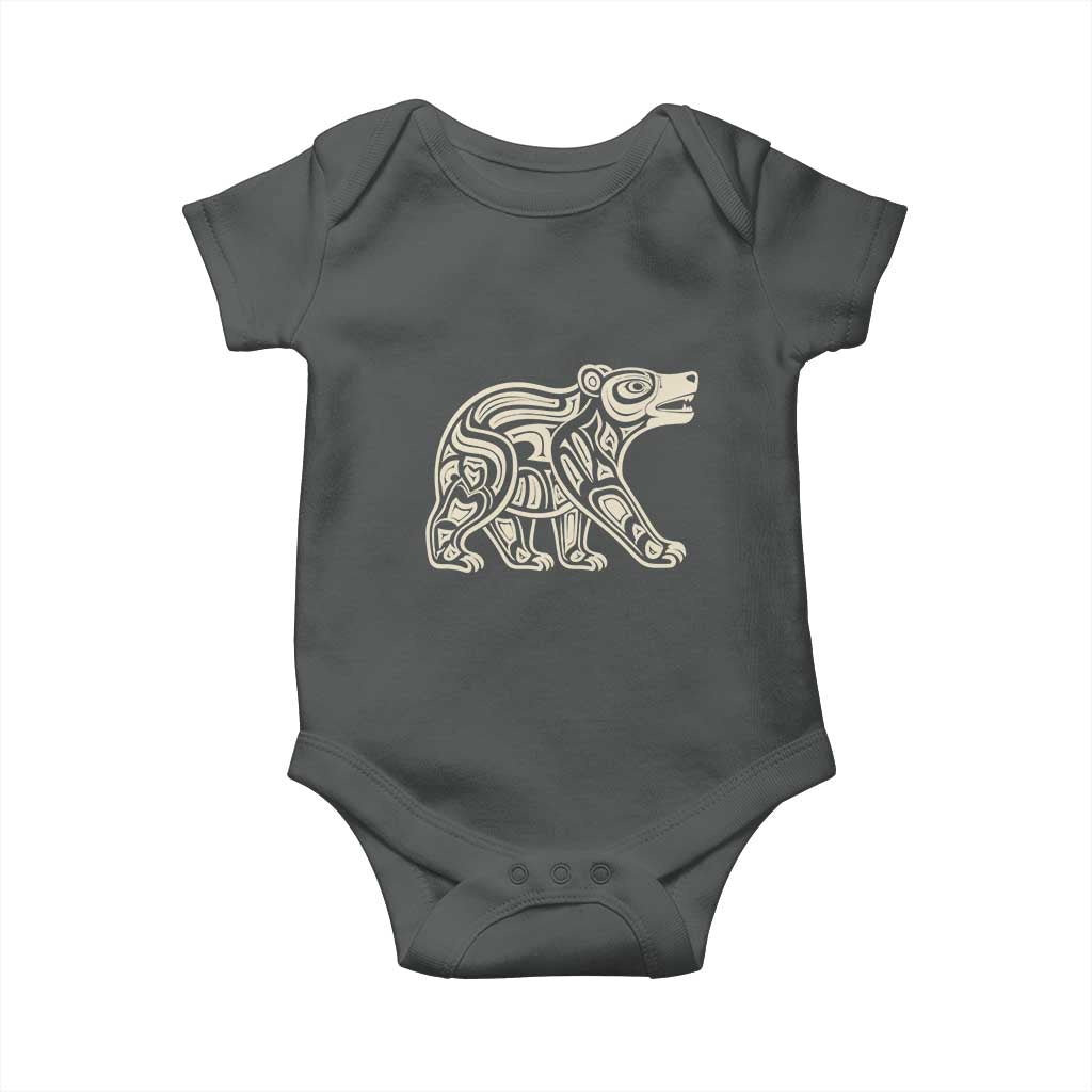 Bear Native Formline Art Salish Haida Tlingit Pacific Animal Baby Onesie