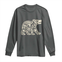 Bear Native Formline Art Salish Haida Tlingit Pacific Animal Long Sleeve Shirt