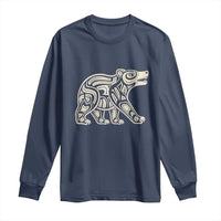 Bear Native Formline Art Salish Haida Tlingit Pacific Animal Long Sleeve Shirt