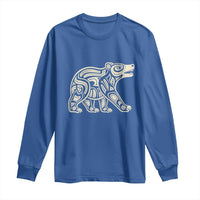 Bear Native Formline Art Salish Haida Tlingit Pacific Animal Long Sleeve Shirt