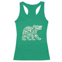 Bear Native Formline Art Salish Haida Tlingit Pacific Animal Racerback Tank Top
