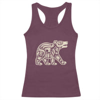 Bear Native Formline Art Salish Haida Tlingit Pacific Animal Racerback Tank Top
