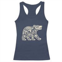 Bear Native Formline Art Salish Haida Tlingit Pacific Animal Racerback Tank Top