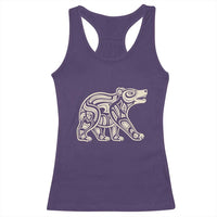 Bear Native Formline Art Salish Haida Tlingit Pacific Animal Racerback Tank Top