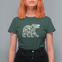 Bear Native Formline Art Salish Haida Tlingit Pacific Animal T Shirt For Women
