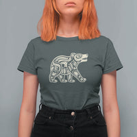 Bear Native Formline Art Salish Haida Tlingit Pacific Animal T Shirt For Women