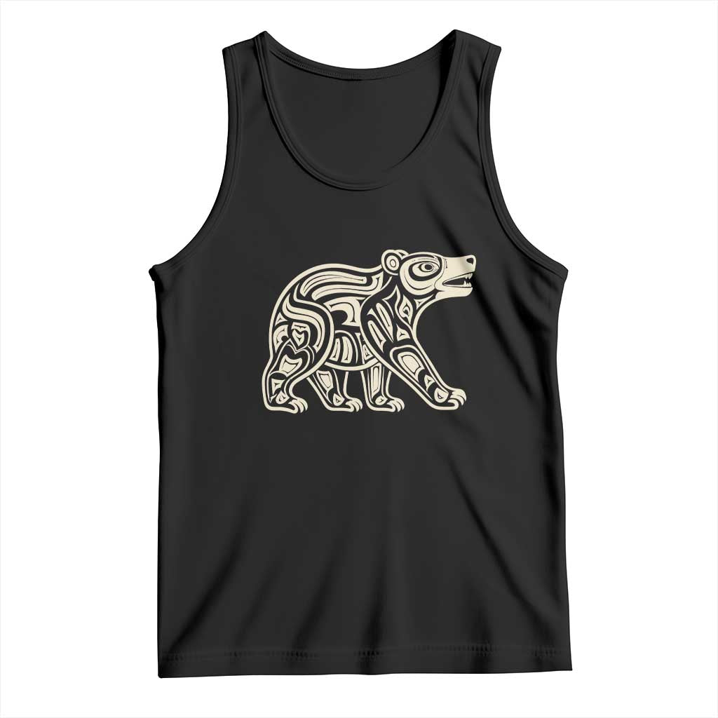 Bear Native Formline Art Salish Haida Tlingit Pacific Animal Tank Top