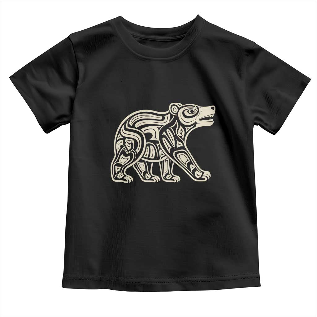 Bear Native Formline Art Salish Haida Tlingit Pacific Animal Toddler T Shirt