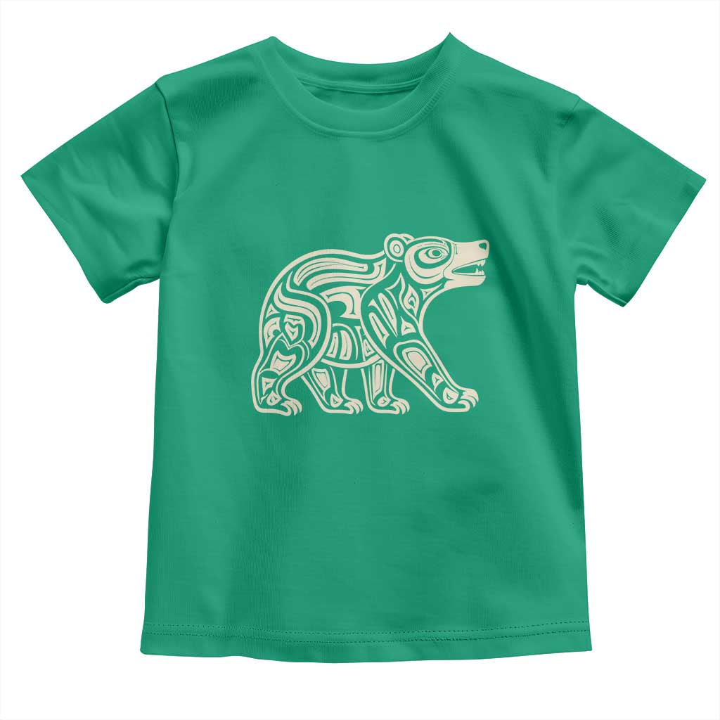 Bear Native Formline Art Salish Haida Tlingit Pacific Animal Toddler T Shirt