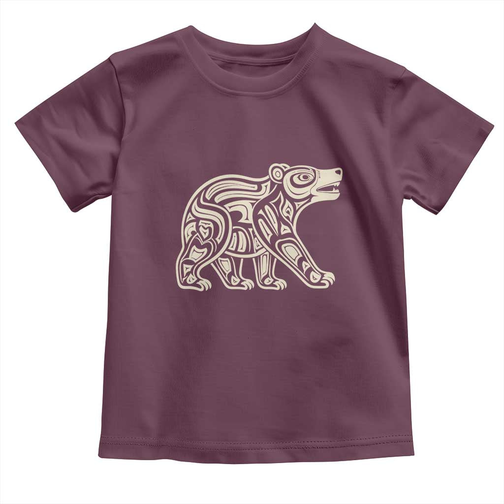 Bear Native Formline Art Salish Haida Tlingit Pacific Animal Toddler T Shirt