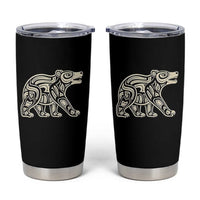Bear Native Formline Art Salish Haida Tlingit Pacific Animal Tumbler Cup
