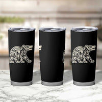 Bear Native Formline Art Salish Haida Tlingit Pacific Animal Tumbler Cup