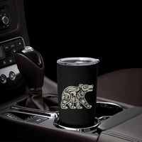 Bear Native Formline Art Salish Haida Tlingit Pacific Animal Tumbler Cup