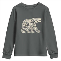 Bear Native Formline Art Salish Haida Tlingit Pacific Animal Youth Sweatshirt