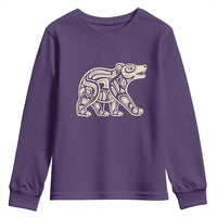 Bear Native Formline Art Salish Haida Tlingit Pacific Animal Youth Sweatshirt