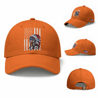 Indigenous People Tribal CG Native American Indian Chief American USA Flag Baseball Cap