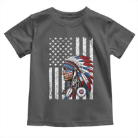 Indigenous People Tribal CG Native American Indian Chief American USA Flag Toddler T Shirt