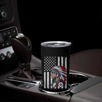Indigenous People Tribal CG Native American Indian Chief American USA Flag Tumbler Cup