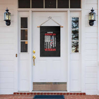 Native American Veteran USA Flag Patriotic Soldier Garden Flag