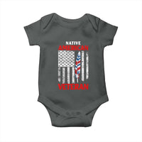 Native American Veteran USA Flag Patriotic Soldier Baby Onesie