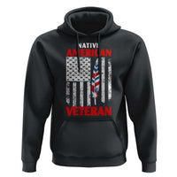 Native American Veteran USA Flag Patriotic Soldier Hoodie